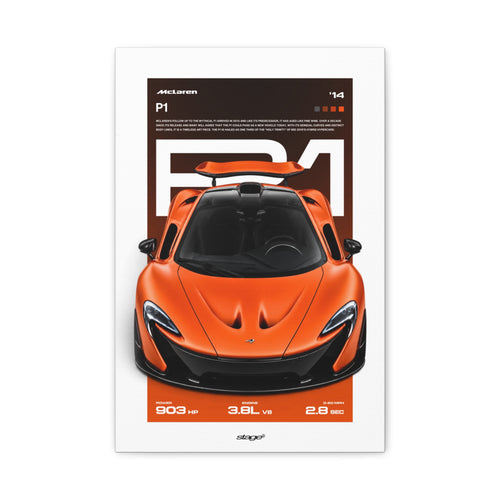 MCLAREN P1 - CANVAS POSTER