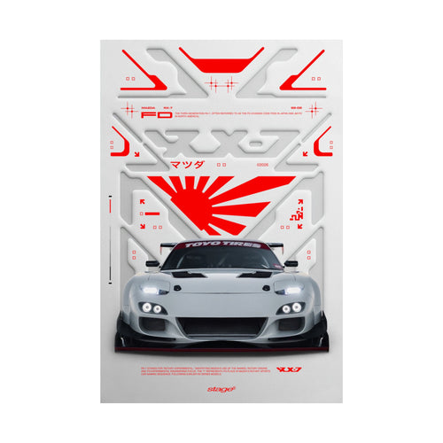 Mazda RX-7 (Satin Print)