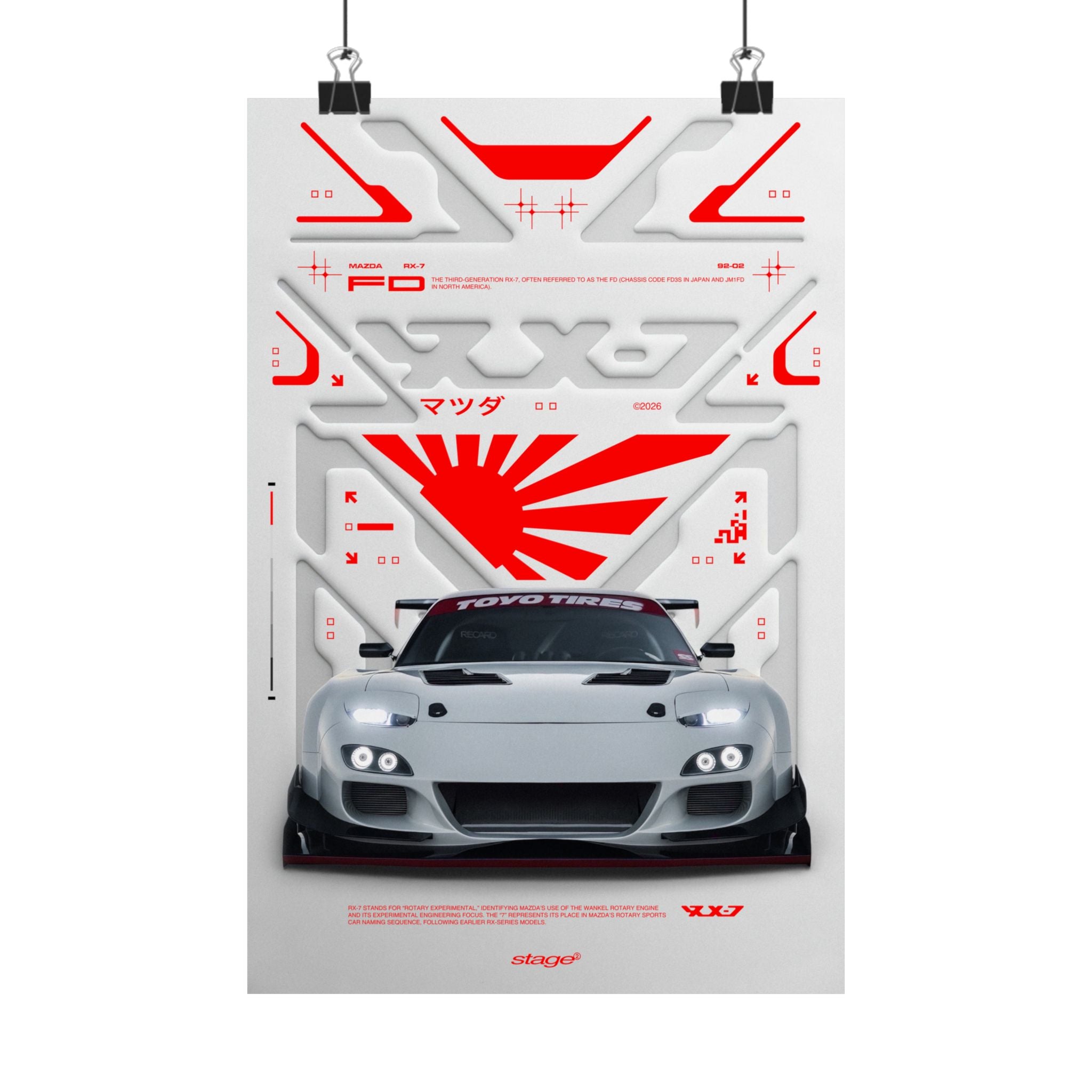 MAZDA RX-7 (SATIN PRINT)