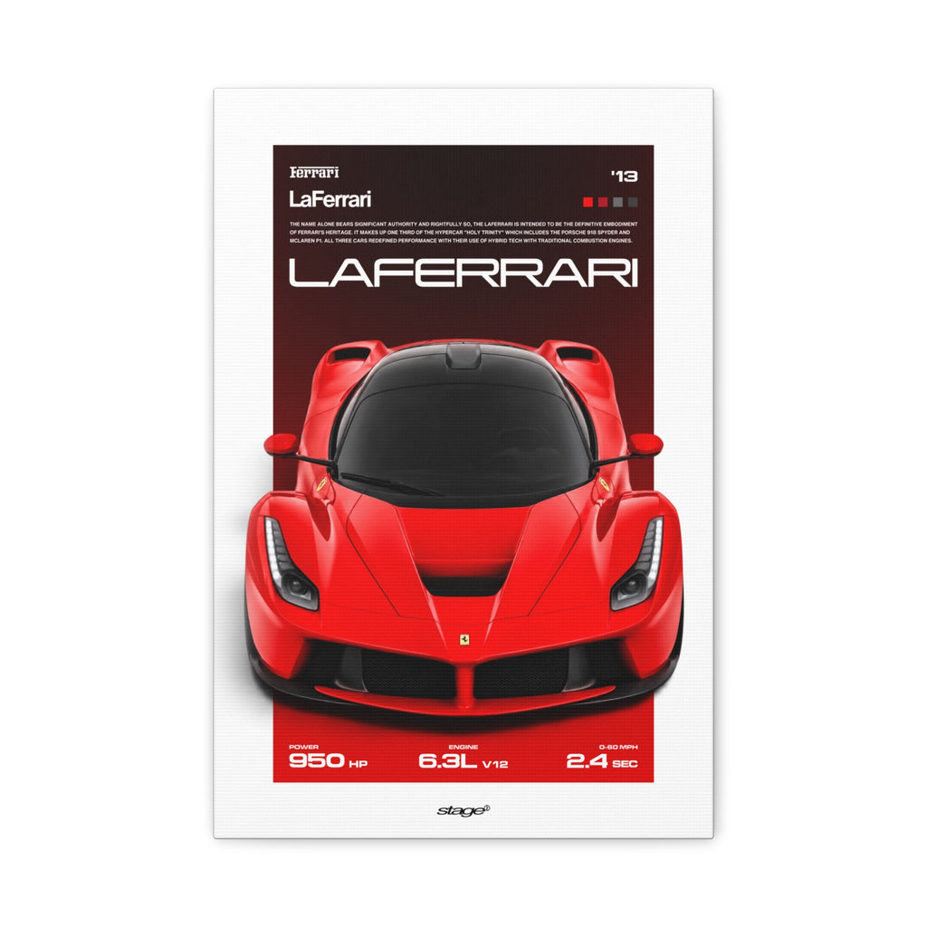 FERRARI LAFERRARI - CANVAS POSTER
