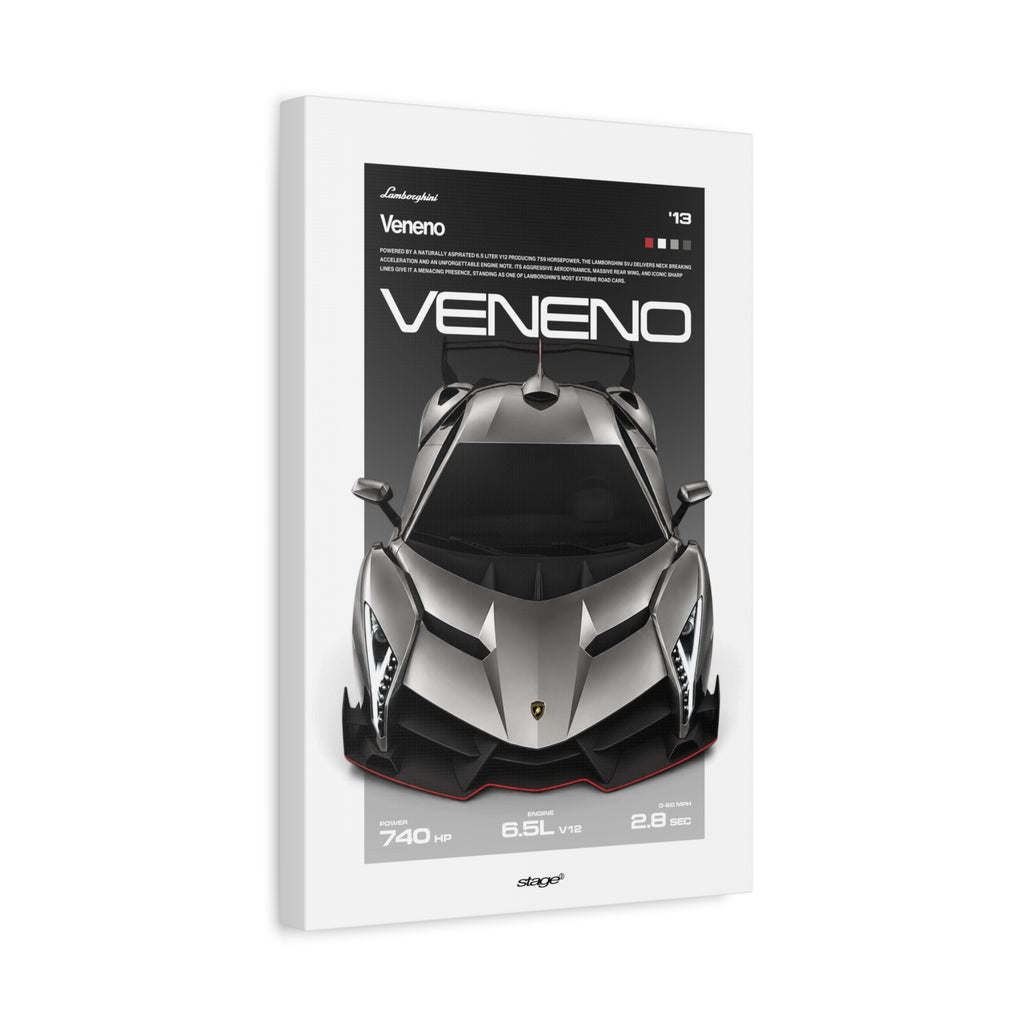 LAMBORGHINI VENENO - CANVAS POSTER