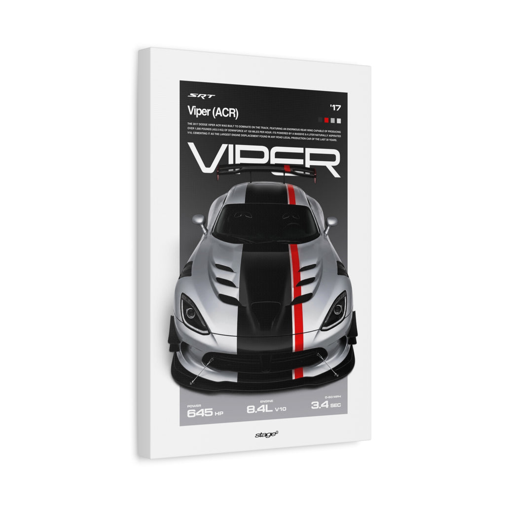 DODGE VIPER ACR - CANVAS POSTER