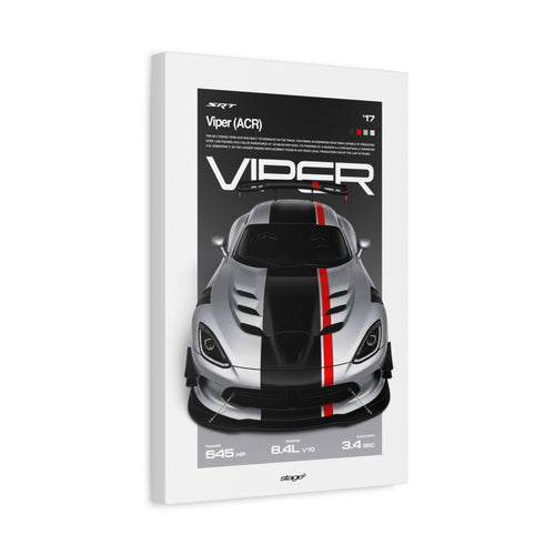 DODGE VIPER ACR - CANVAS POSTER
