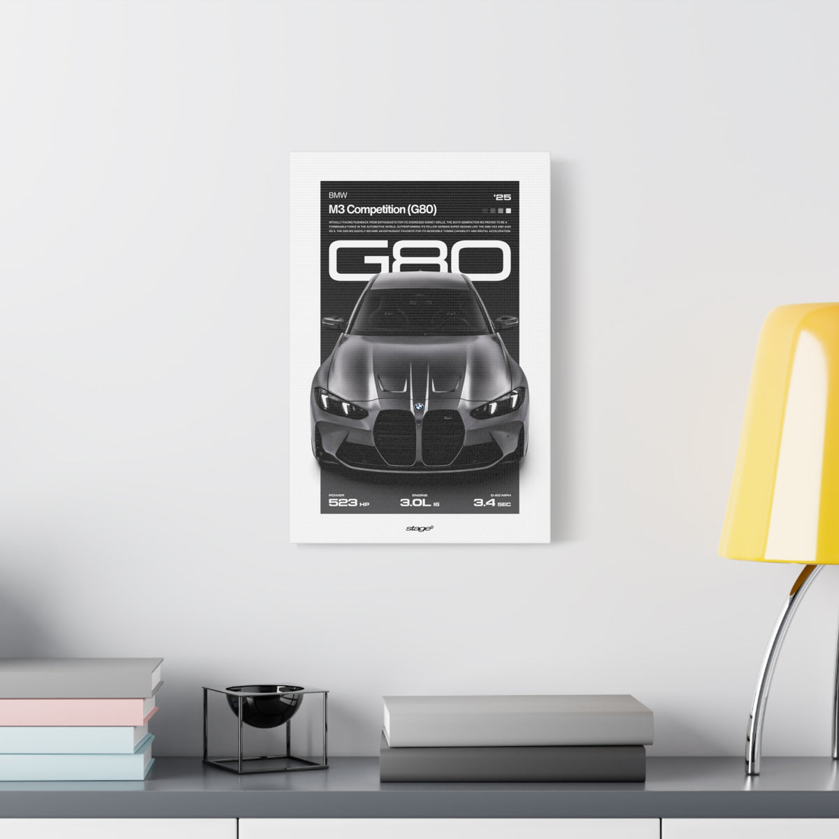 BMW M3 COMPETITION - CANVAS POSTER