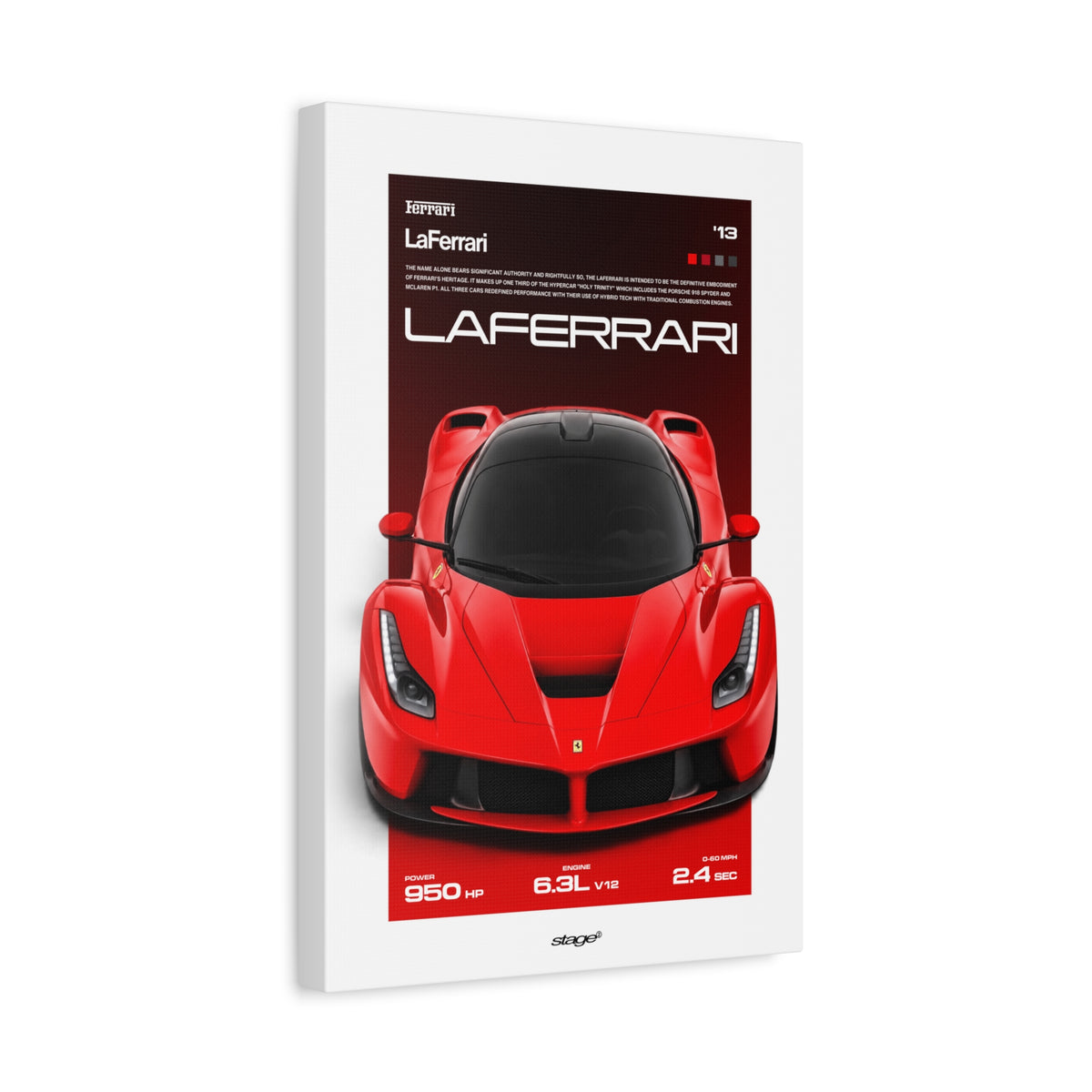 FERRARI LAFERRARI - CANVAS POSTER