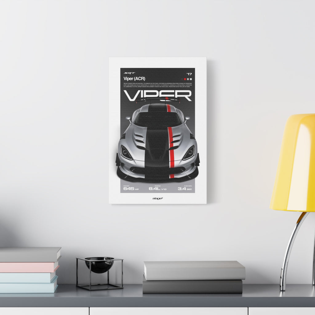 DODGE VIPER ACR - CANVAS POSTER