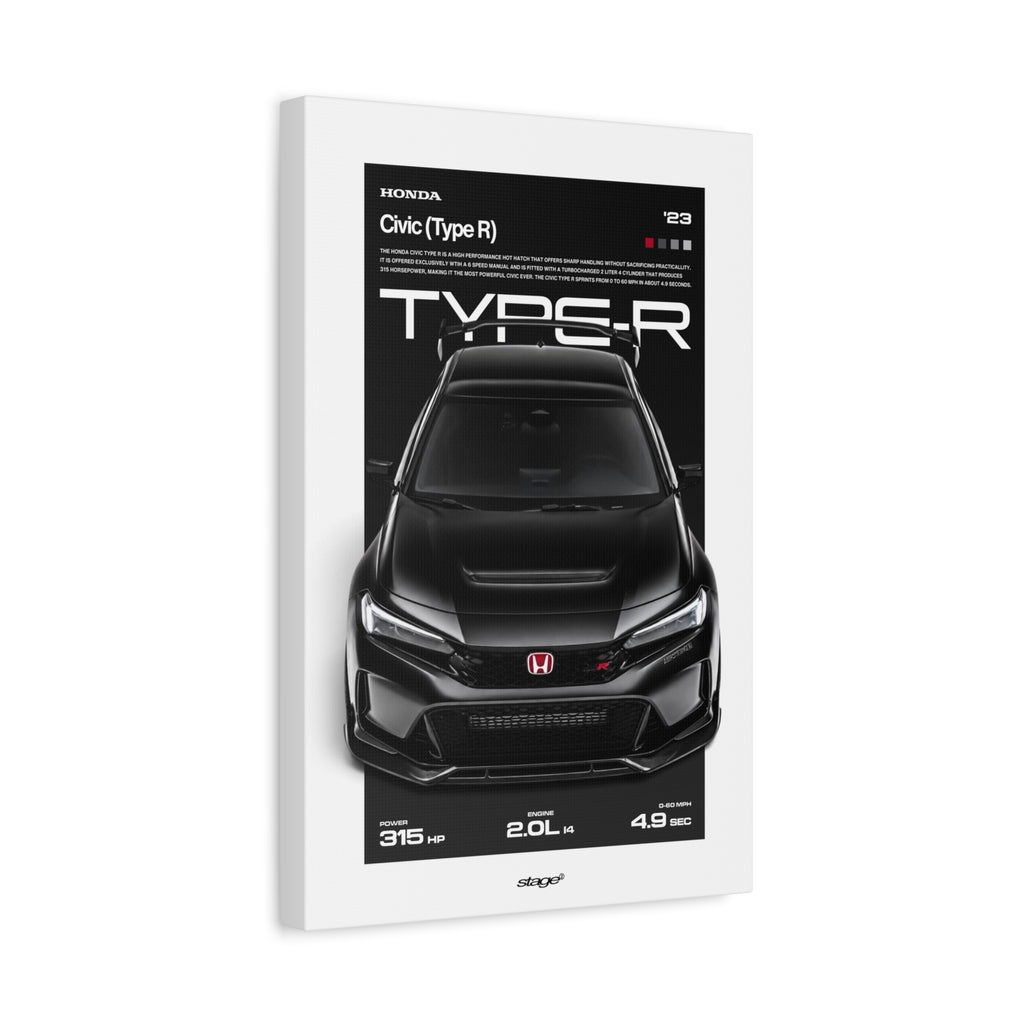HONDA CIVIC TYPE R - CANVAS POSTER