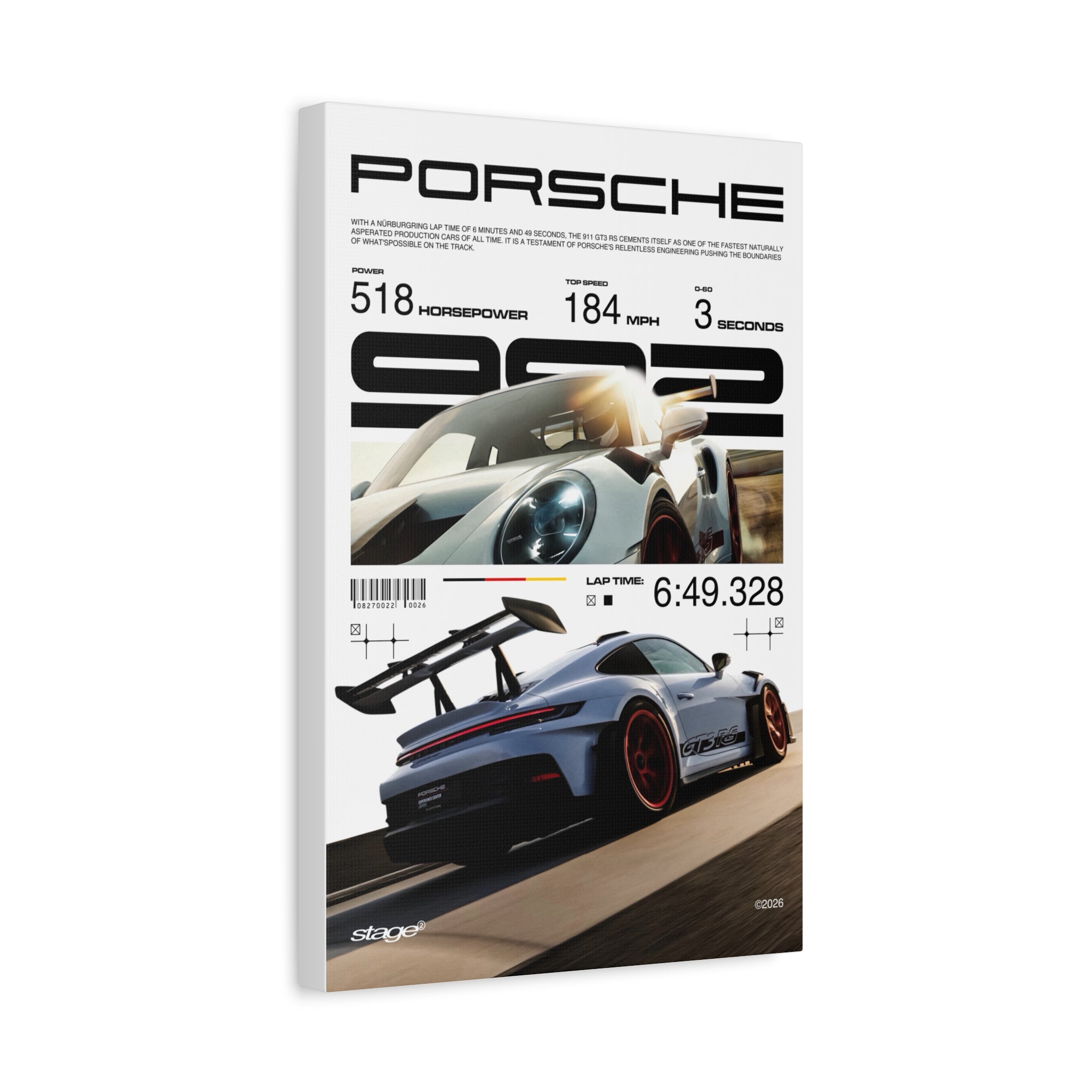 PORSCHE 992 GT3 RS (MATTE CANVAS)