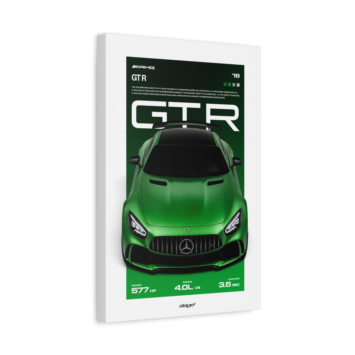 AMG GT R - CANVAS POSTER