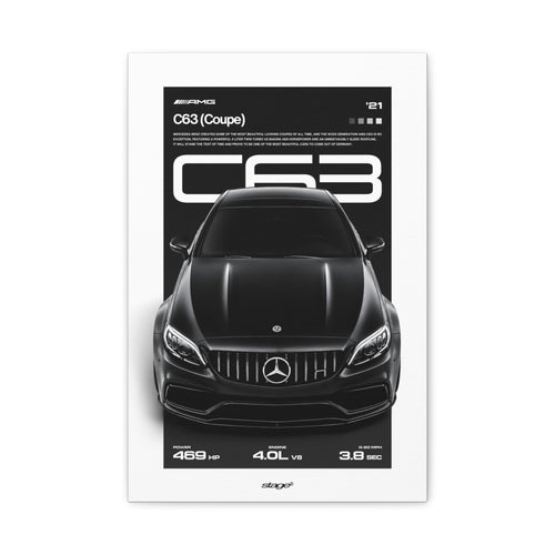 MERCEDES-AMG C63 - CANVAS POSTER