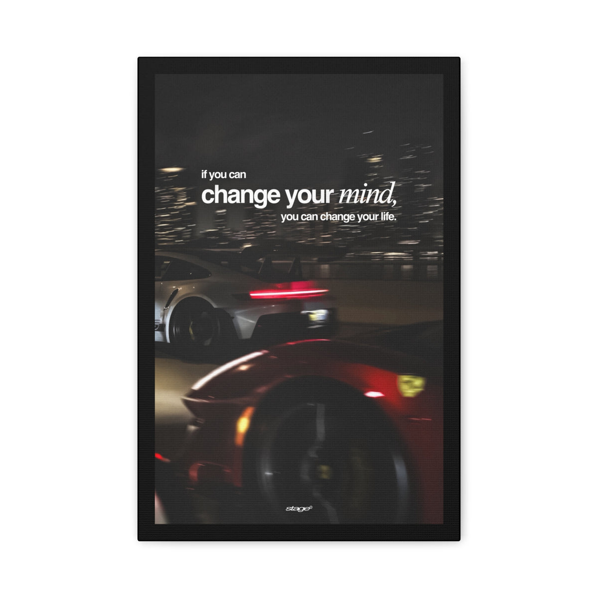 MIND - PORSCHE CANVAS POSTER