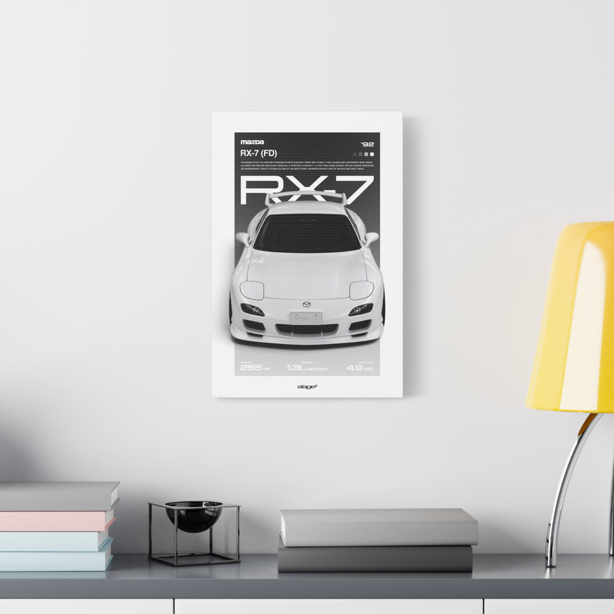 MAZDA RX-7 - CANVAS POSTER