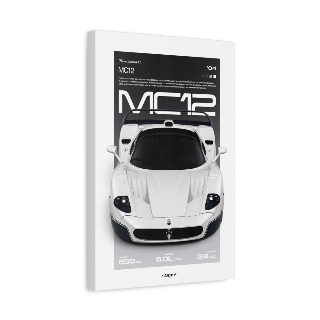 MASERATI MC12 - CANVAS POSTER