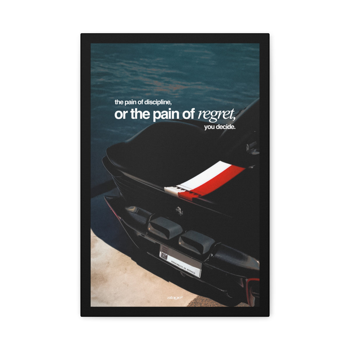 DISCIPLINE - FERRARI CANVAS POSTER
