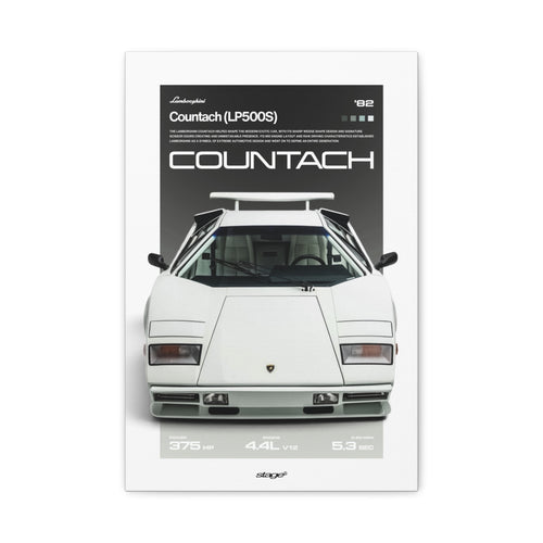LAMBORGHINI COUNTACH - CANVAS POSTER