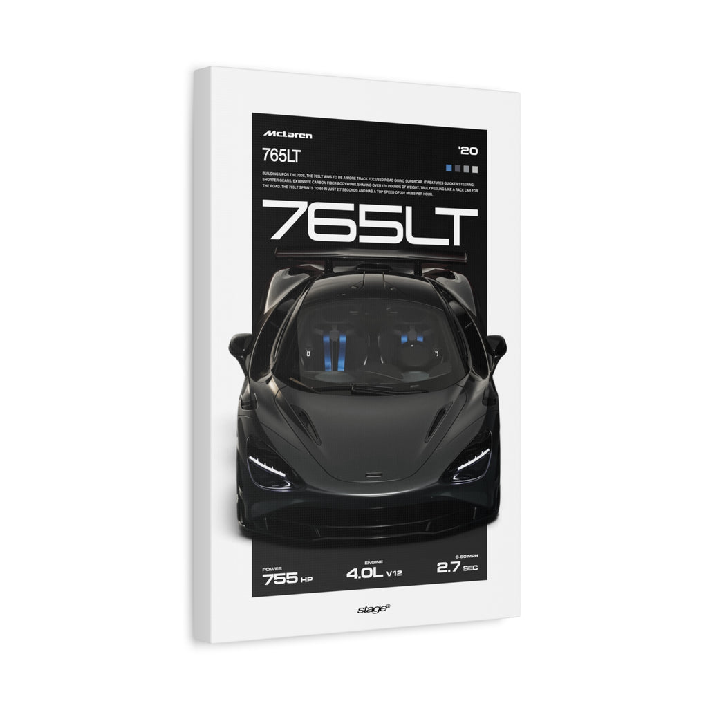 MCLAREN 765LT - CANVAS POSTER