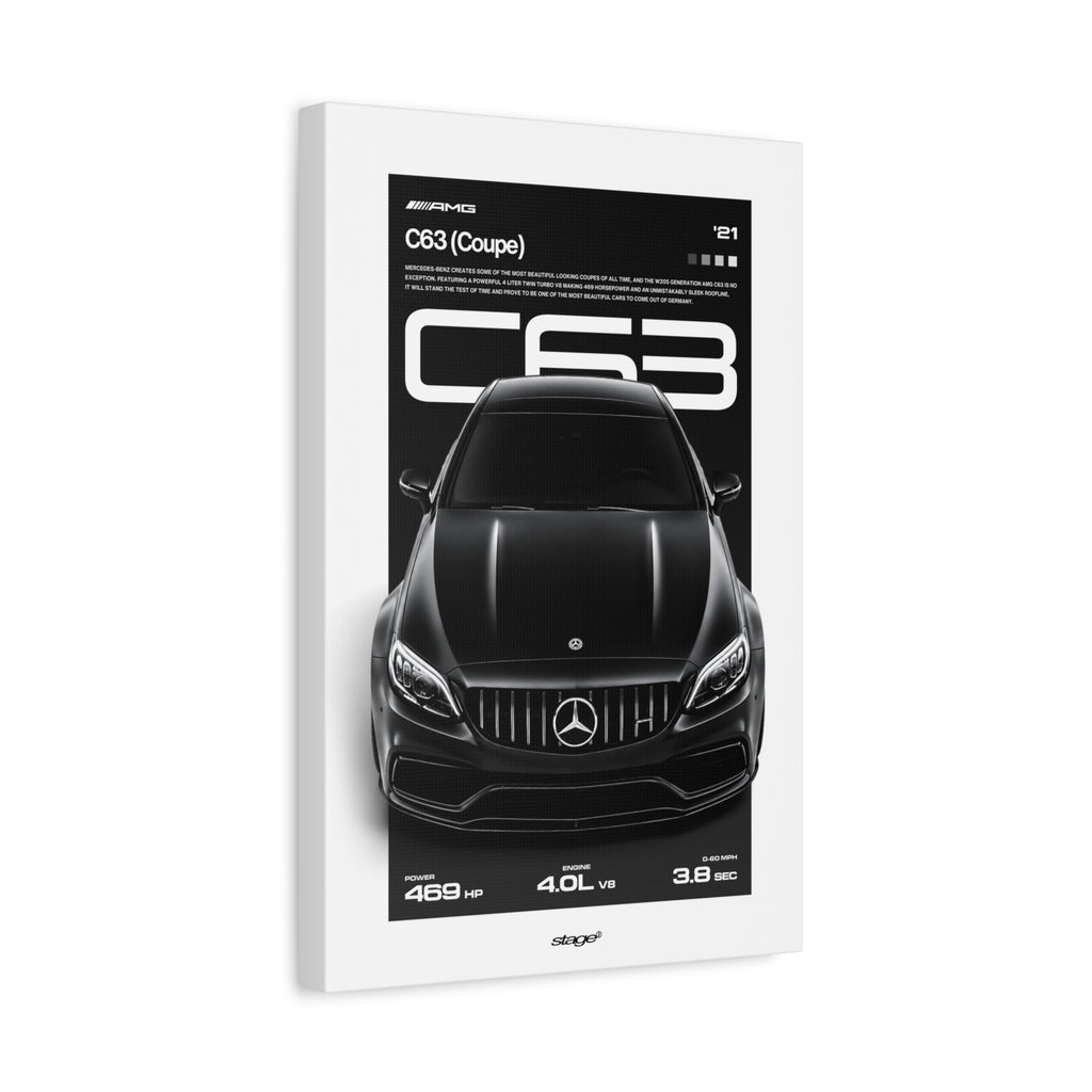 MERCEDES-AMG C63 - CANVAS POSTER