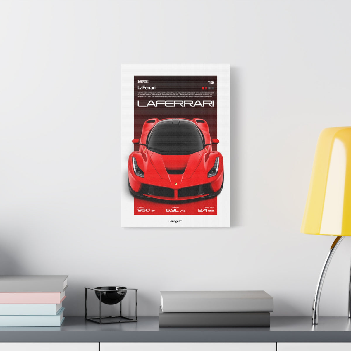 FERRARI LAFERRARI - CANVAS POSTER