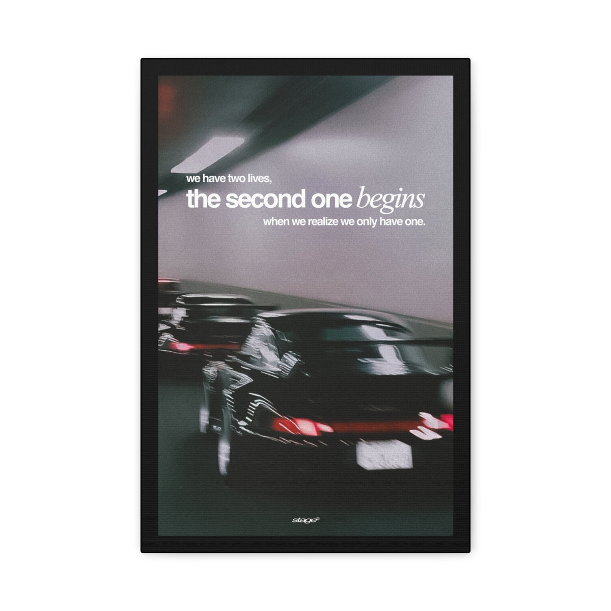 TWO LIVES - PORSCHE CANVAS POSTER