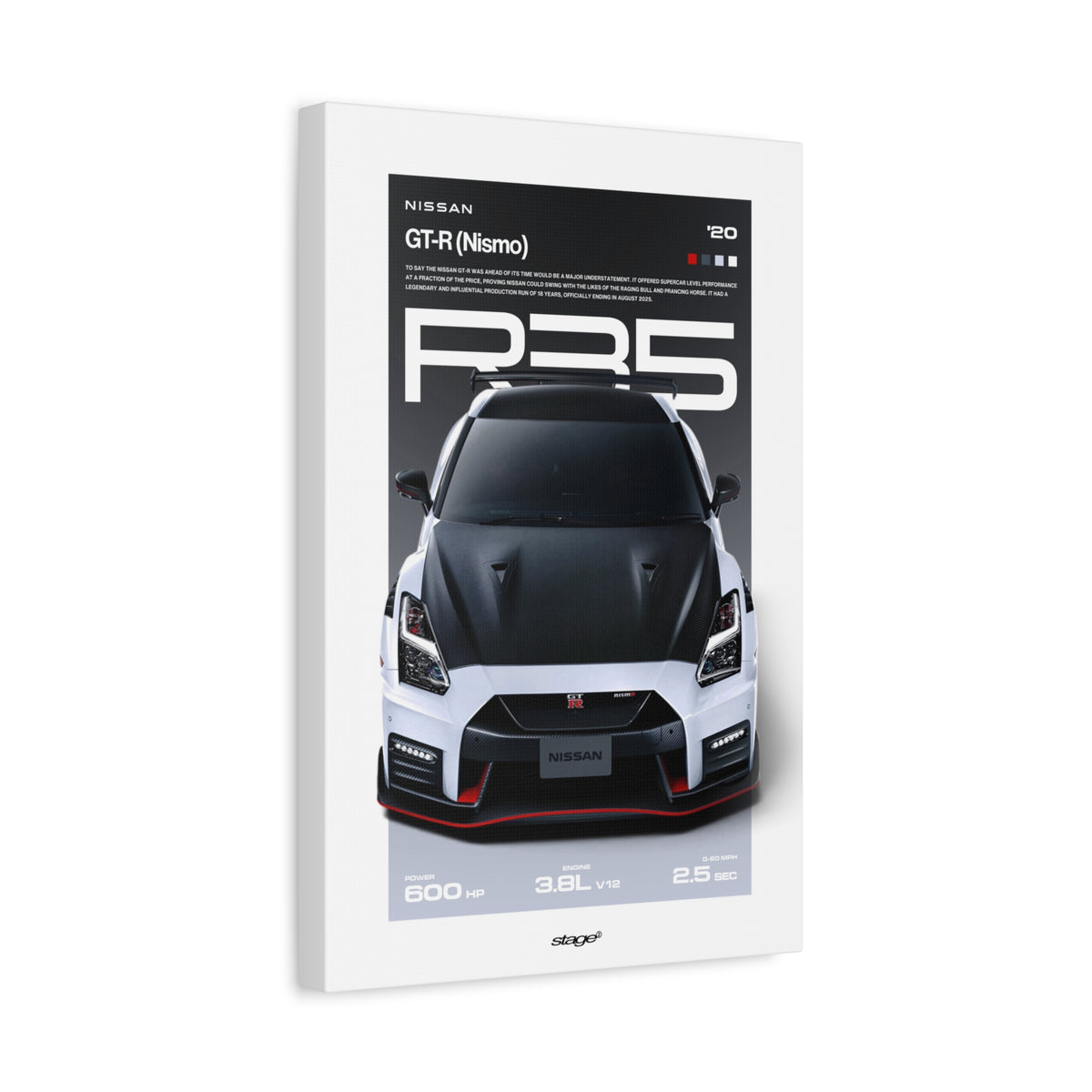 NISSAN GT-R NISMO - CANVAS POSTER