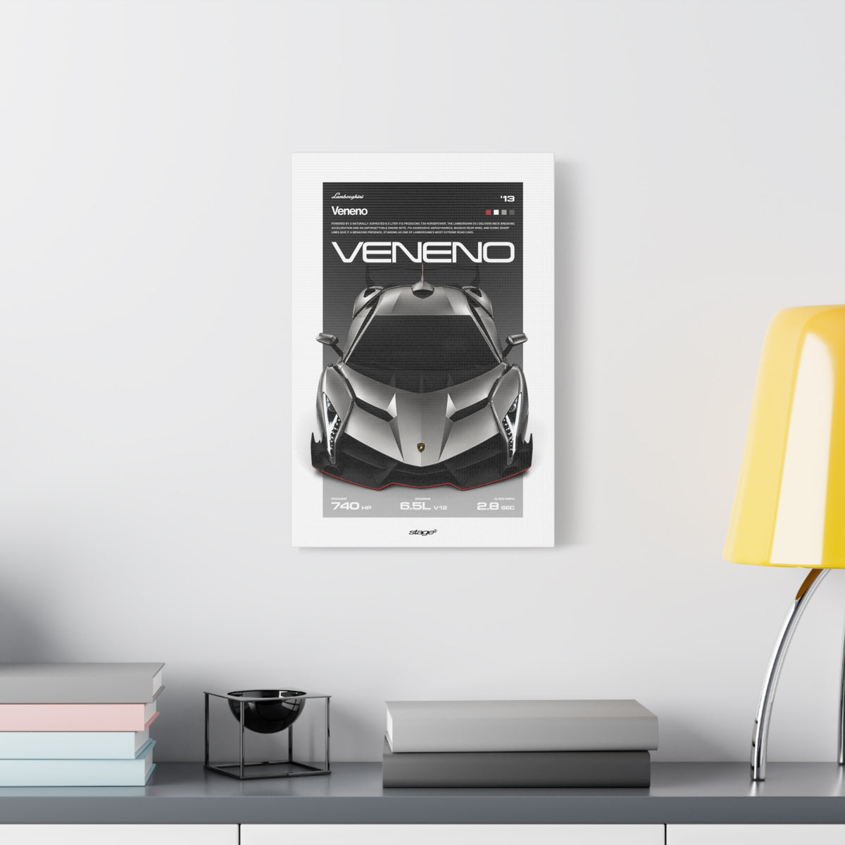 LAMBORGHINI VENENO - CANVAS POSTER