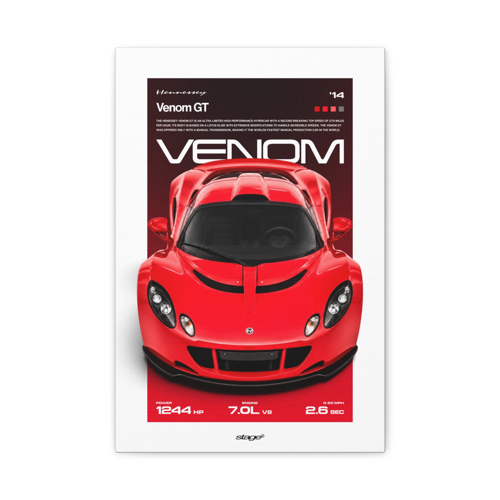 HENESSEY VENOM GT - CANVAS POSTER