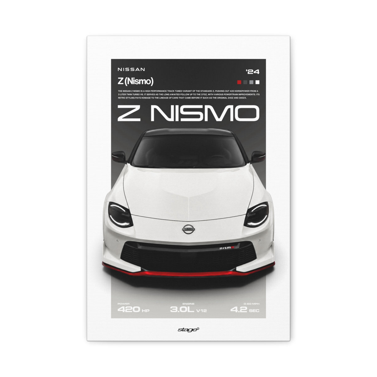 NISSAN Z NISMO - CANVAS POSTER