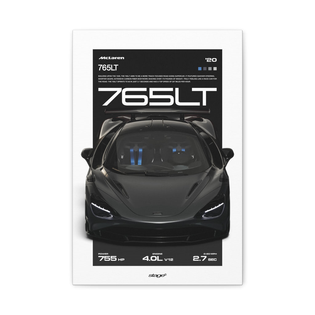 MCLAREN 765LT - CANVAS POSTER
