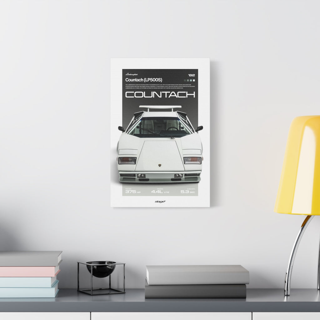 LAMBORGHINI COUNTACH - CANVAS POSTER