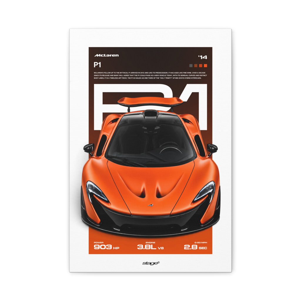 MCLAREN P1 - CANVAS POSTER