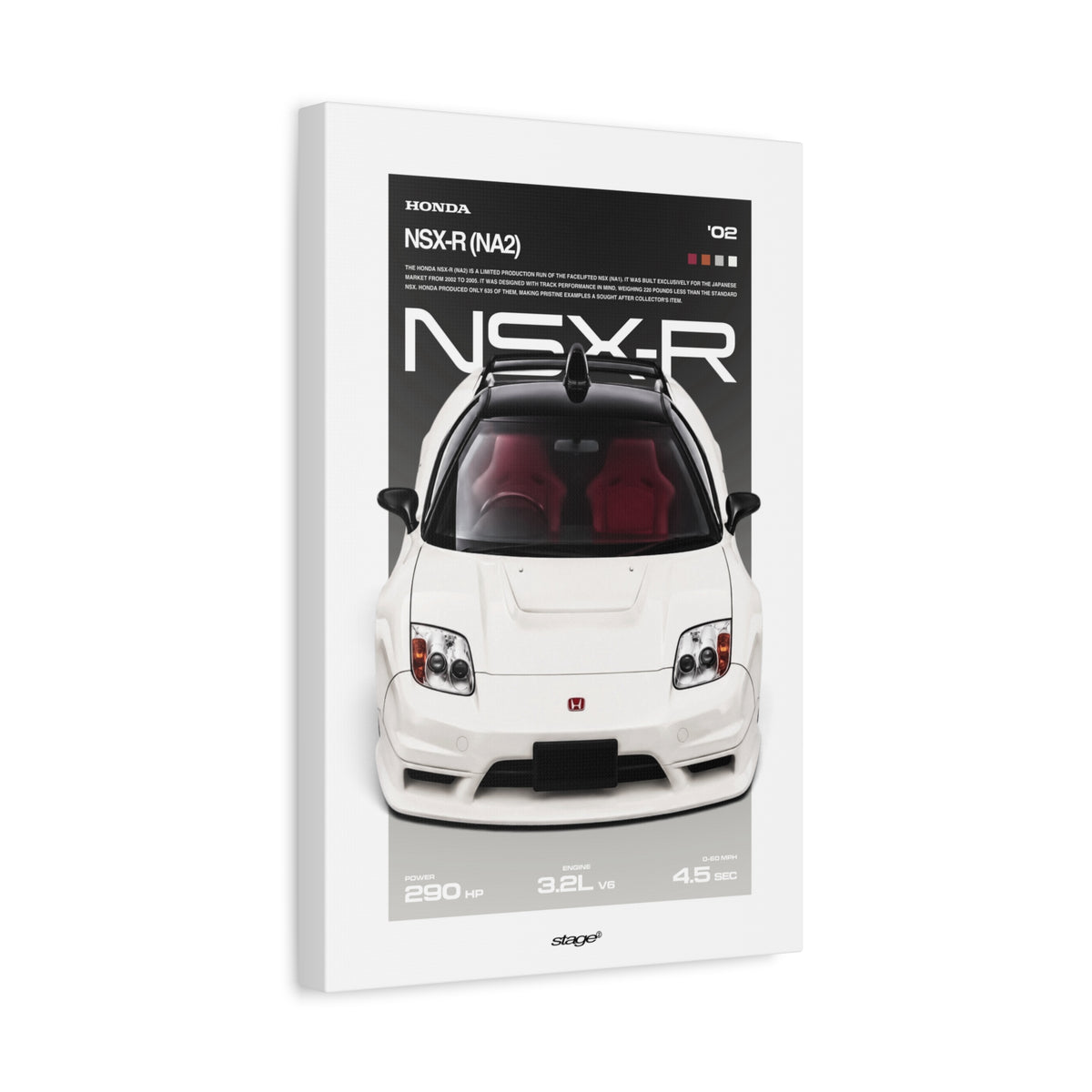 HONDA NSX-R - CANVAS POSTER