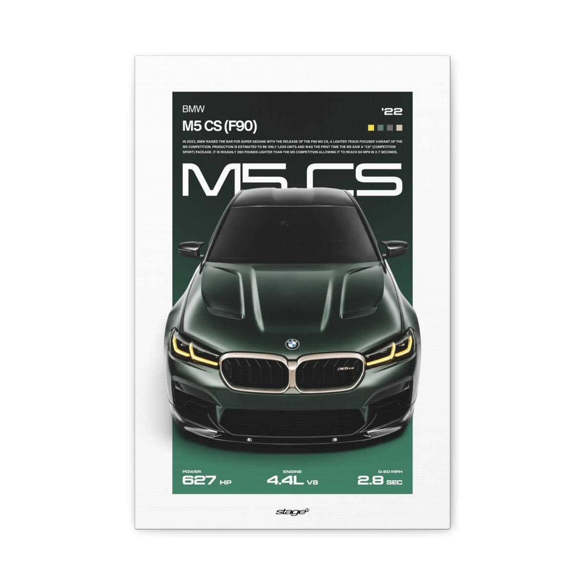 BMW M5 CS - CANVAS POSTER
