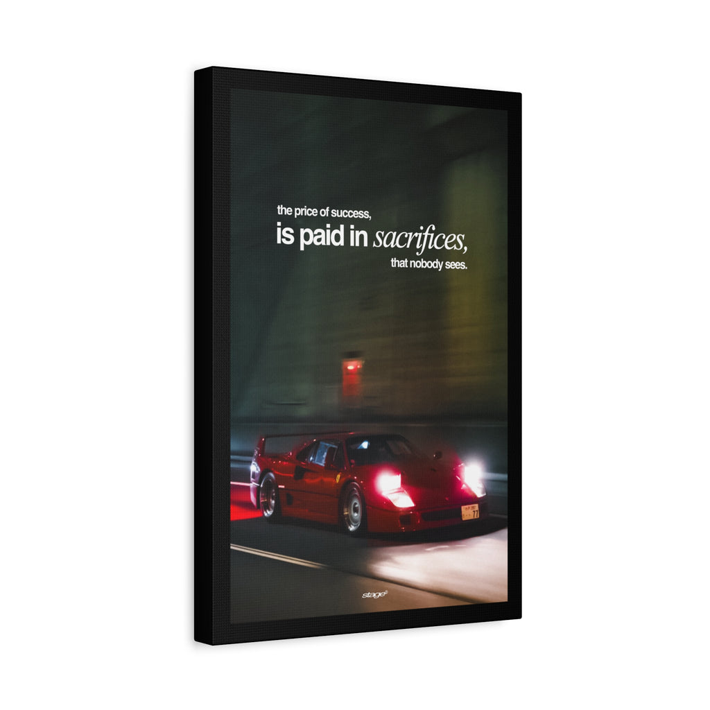 SACRIFICES - FERRARI CANVAS POSTER