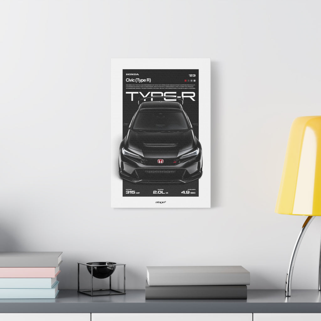 HONDA CIVIC TYPE R - CANVAS POSTER