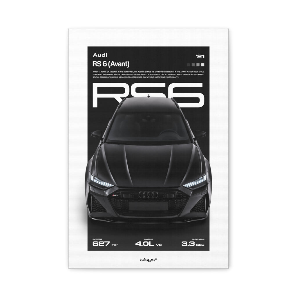 AUDI RS 6 AVANT - CANVAS POSTER