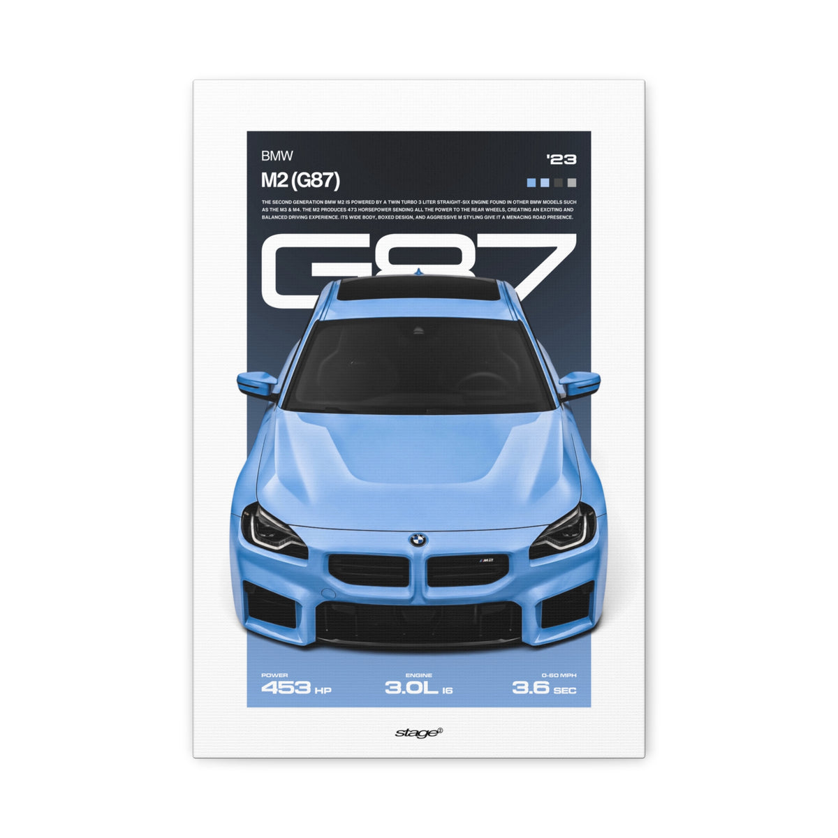 BMW M2 G87 - CANVAS POSTER