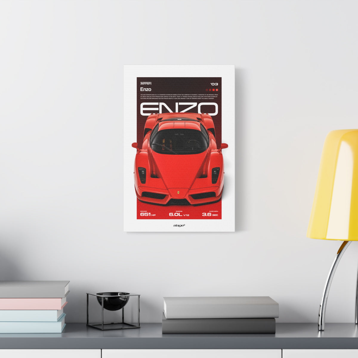 FERRARI ENZO - CANVAS POSTER