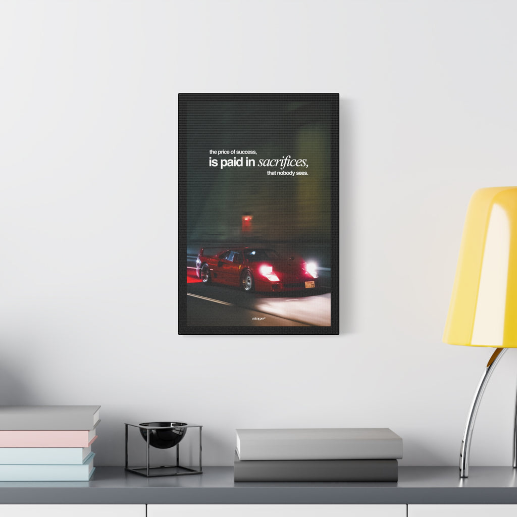 SACRIFICES - FERRARI CANVAS POSTER