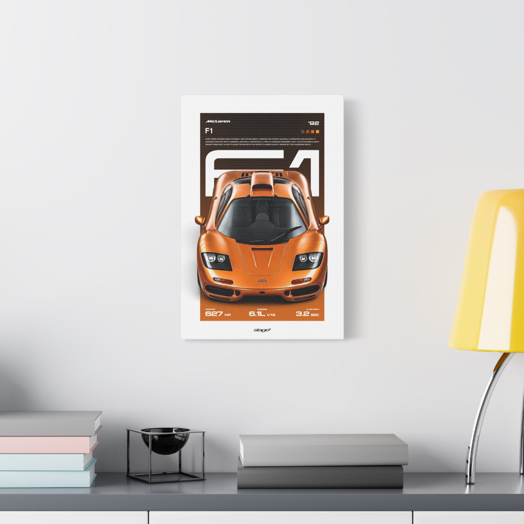 MCLAREN F1 - CANVAS POSTER