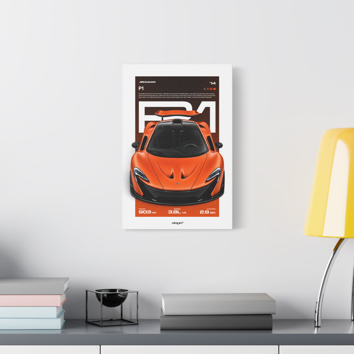MCLAREN P1 - CANVAS POSTER