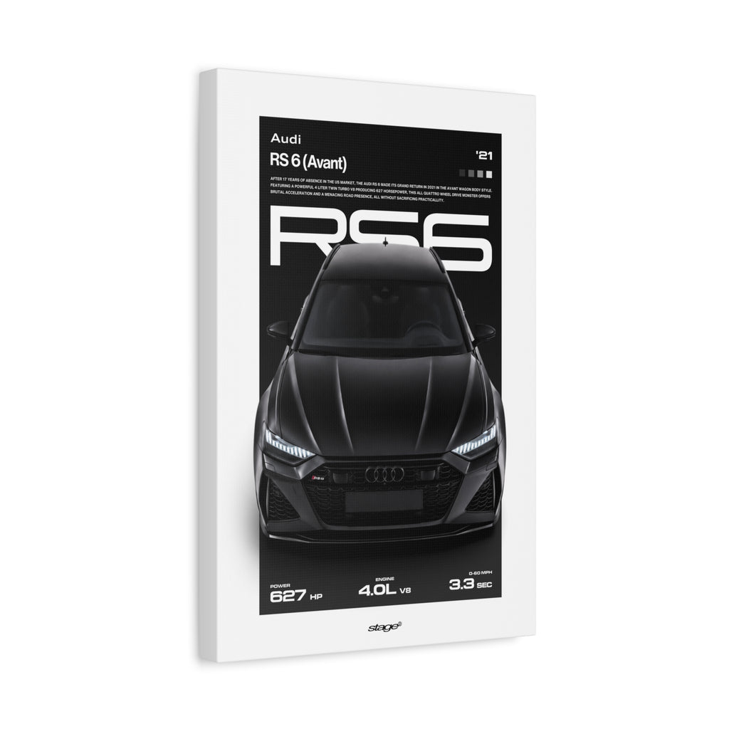 AUDI RS 6 AVANT - CANVAS POSTER