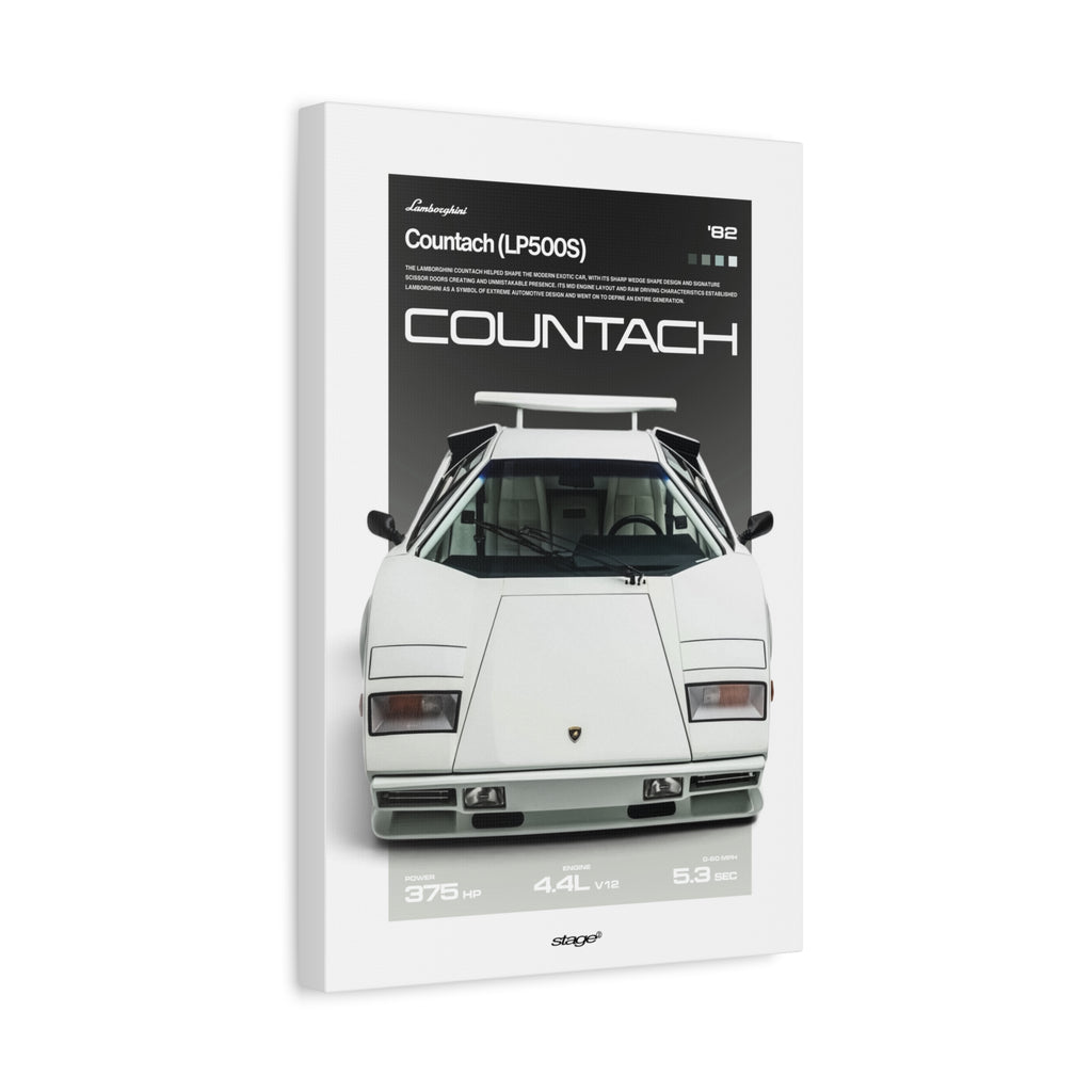 LAMBORGHINI COUNTACH - CANVAS POSTER