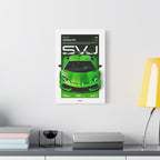 LAMBORGHINI AVENTADOR SVJ - CANVAS POSTER