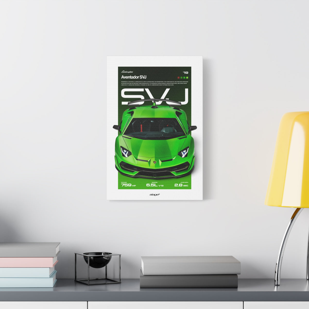 LAMBORGHINI AVENTADOR SVJ - CANVAS POSTER