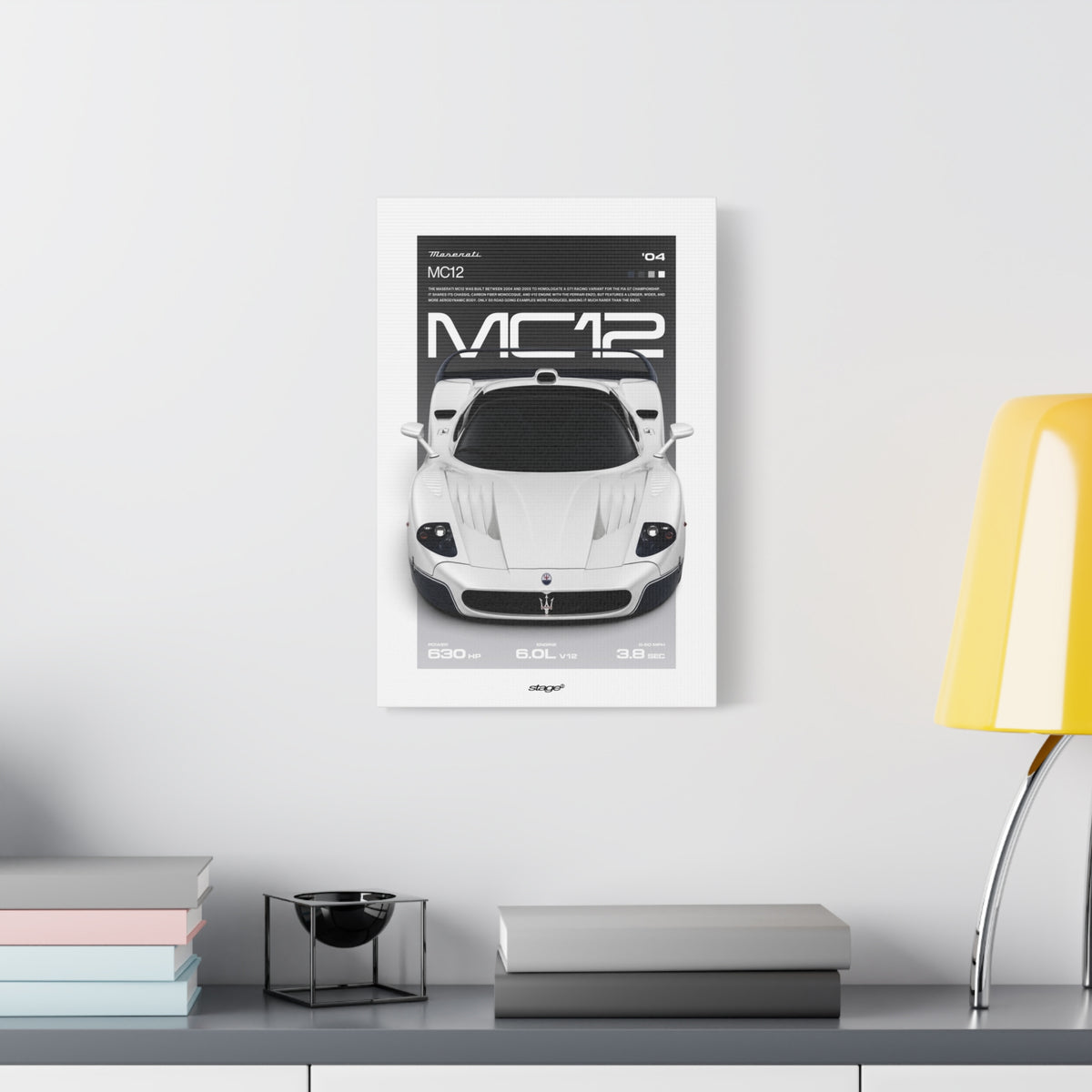 MASERATI MC12 - CANVAS POSTER