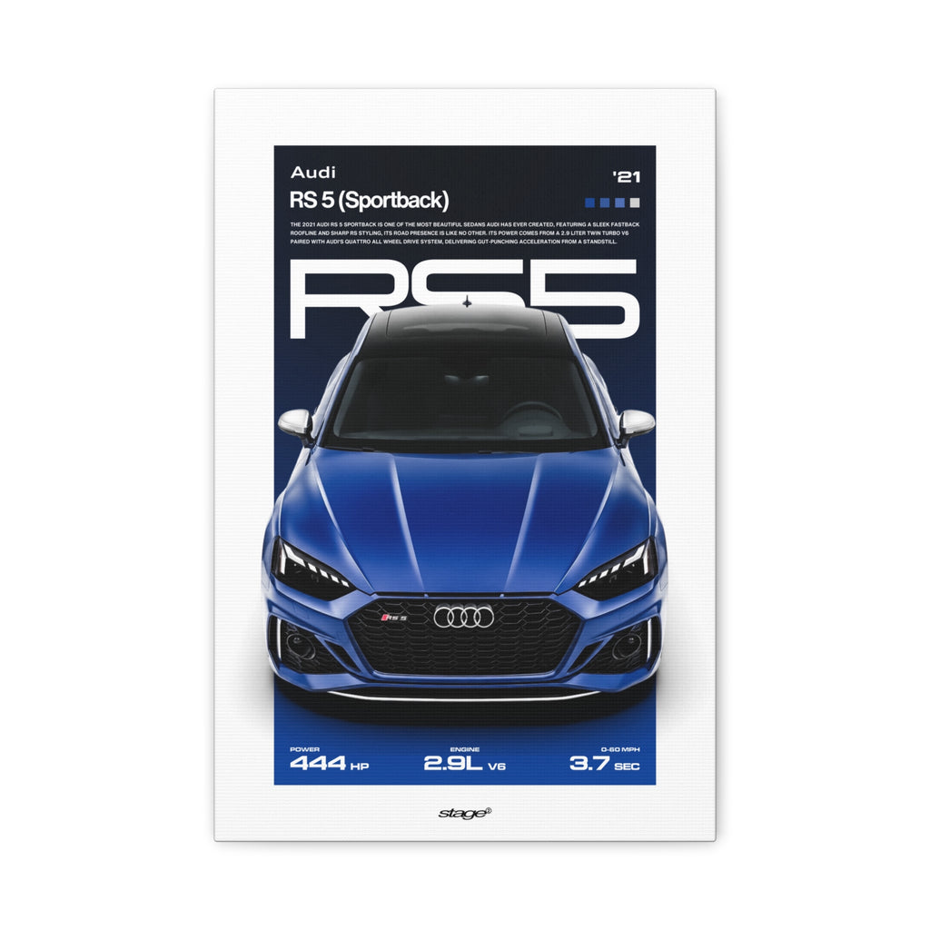 AUDI RS 5 SPORTBACK - CANVAS POSTER