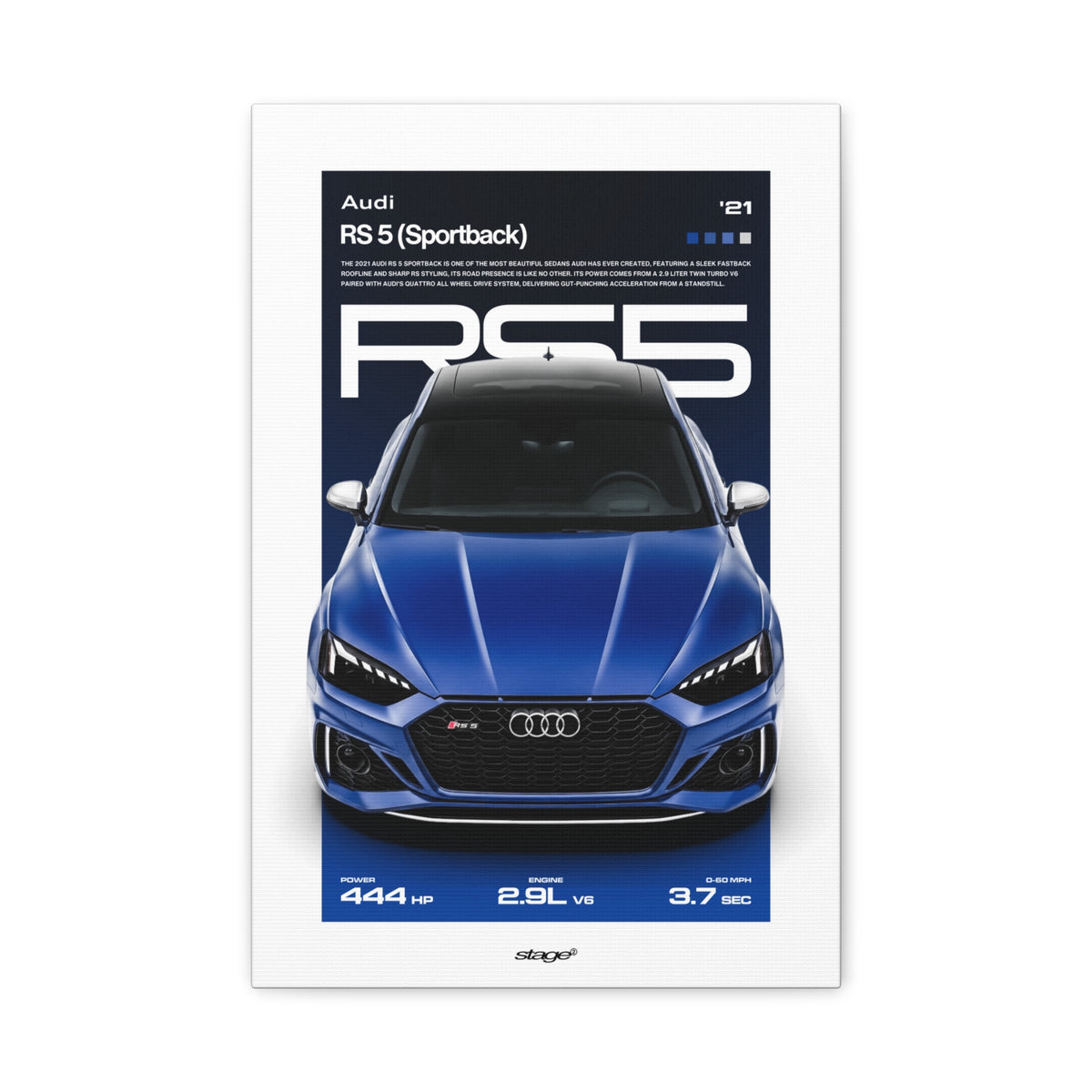 AUDI RS 5 SPORTBACK - CANVAS POSTER