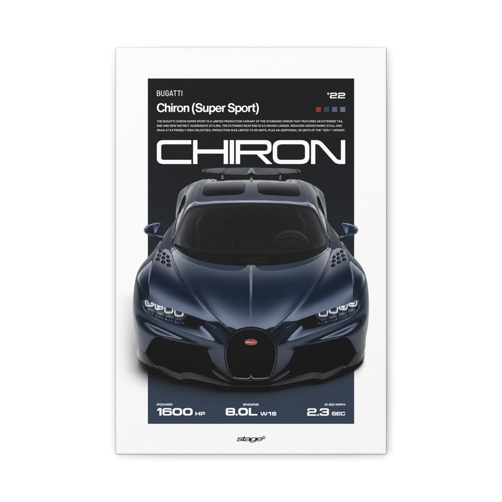 BUGATTI CHIRON SUPER SPORT - CANVAS POSTER