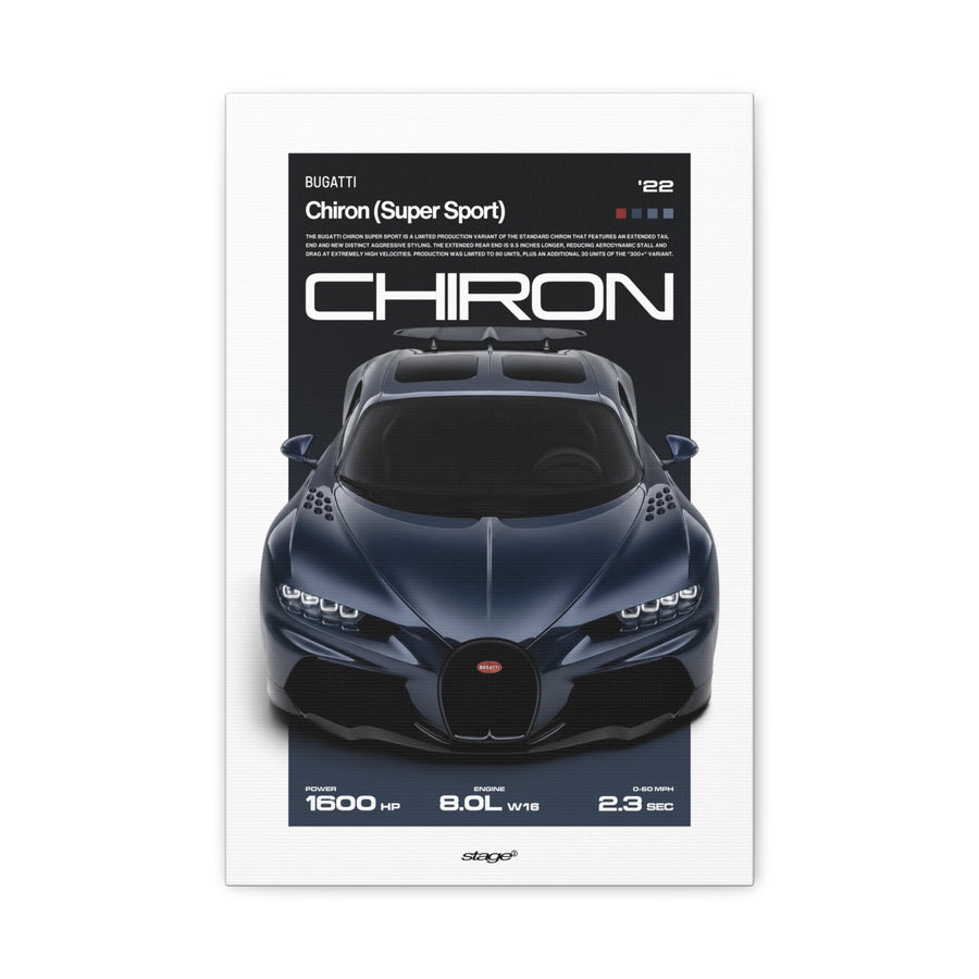 BUGATTI CHIRON SUPER SPORT - CANVAS POSTER
